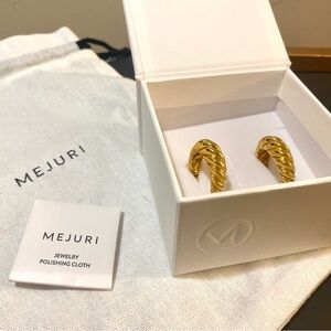 Mejuri Large Croissant Hoops